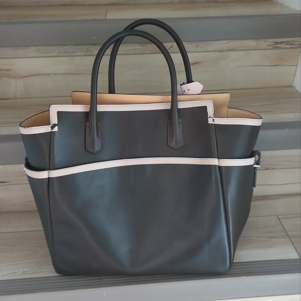 Reed Krakoff Brown & Pink Tote